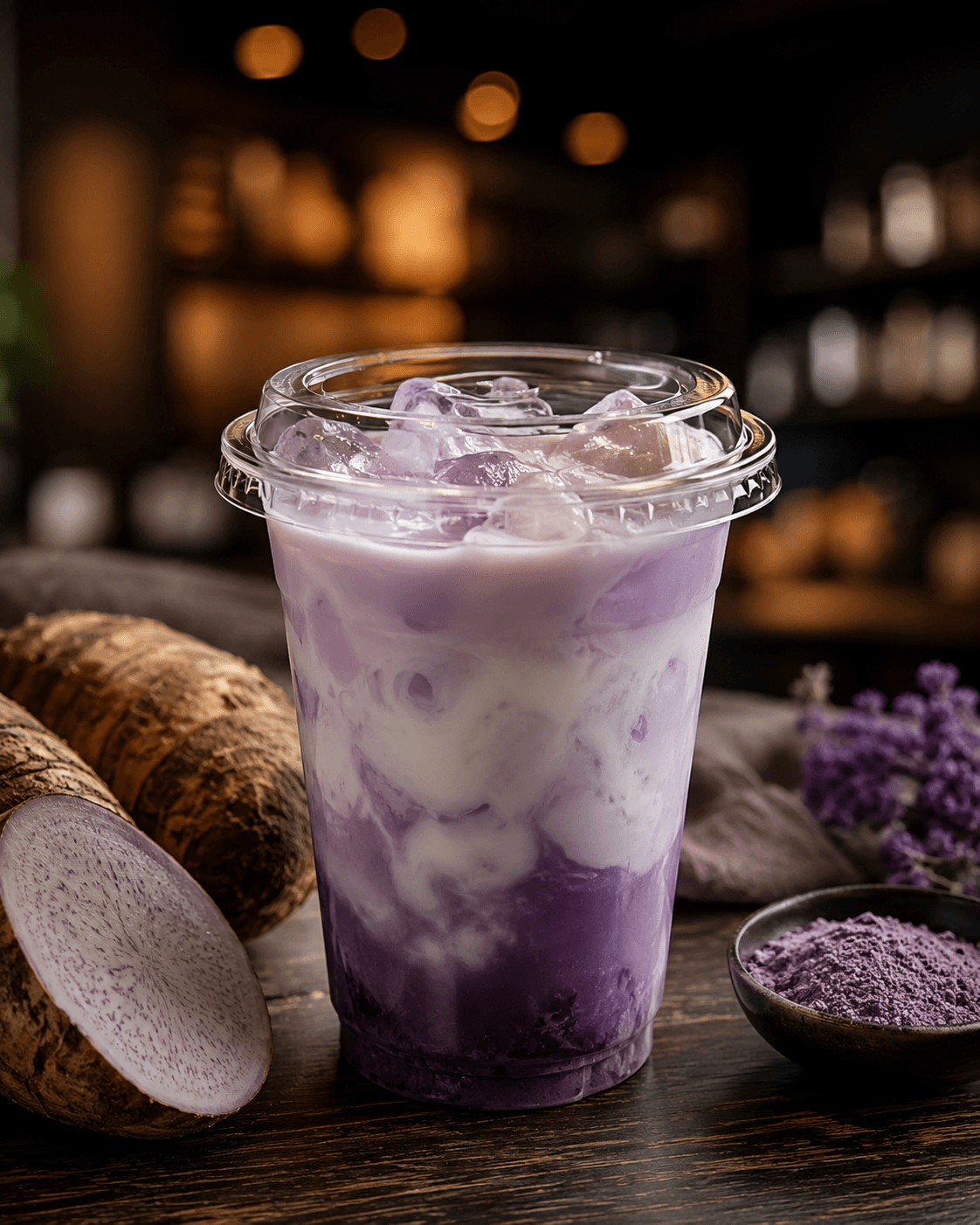 Ice Taro Latte